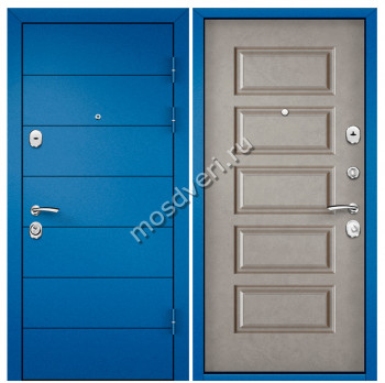 Синие входные двери в квартиру SVK-27 - купить от производителя Мосдвери Синие входные двери в квартиру SVK-27