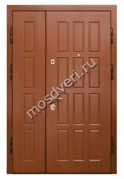 Двухстворчатая входная дверь в квартиру DDV-24 - купить от производителя Мосдвери Двухстворчатая входная дверь в квартиру DDV-24