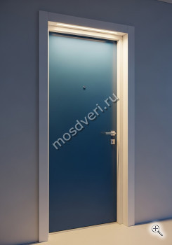 Современная входная дверь в квартиру синяя - купить от производителя Мосдвери Современная входная дверь в квартиру синяя