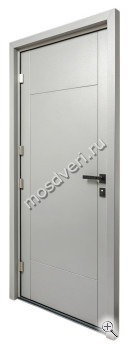 Дверь входная серая покрас НЦ СДД-007 - купить от производителя Мосдвери Дверь входная серая покрас НЦ СДД-007